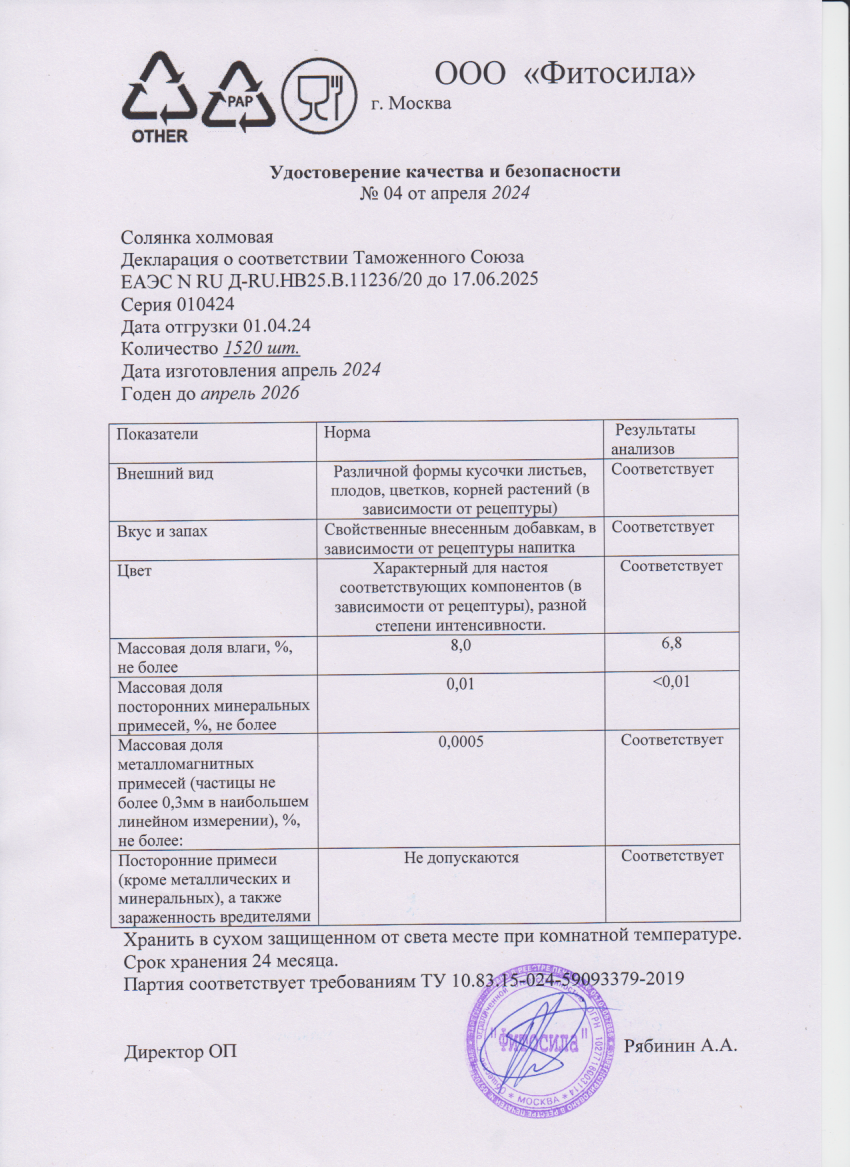 Паспорт №010424